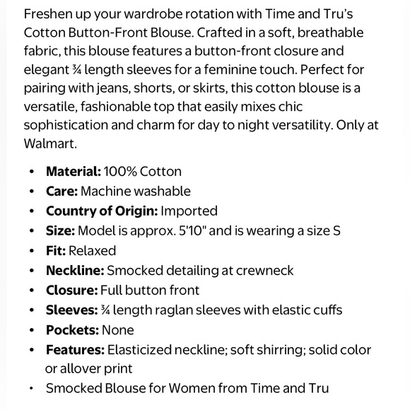 NWT Navy and Brown Floral Button-Front Blouse - Picture 6 of 8